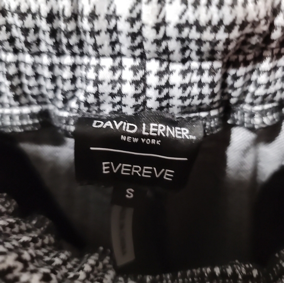 David Lerner Slim Track Jogger with Trim Small Houndstooth Red Stripe Evereve - Picture 11 of 12